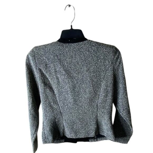 Positive Attitude Blazer Size 10 Tweed Embroidered Jacket Asymmetrical Closure - Picture 2 of 8